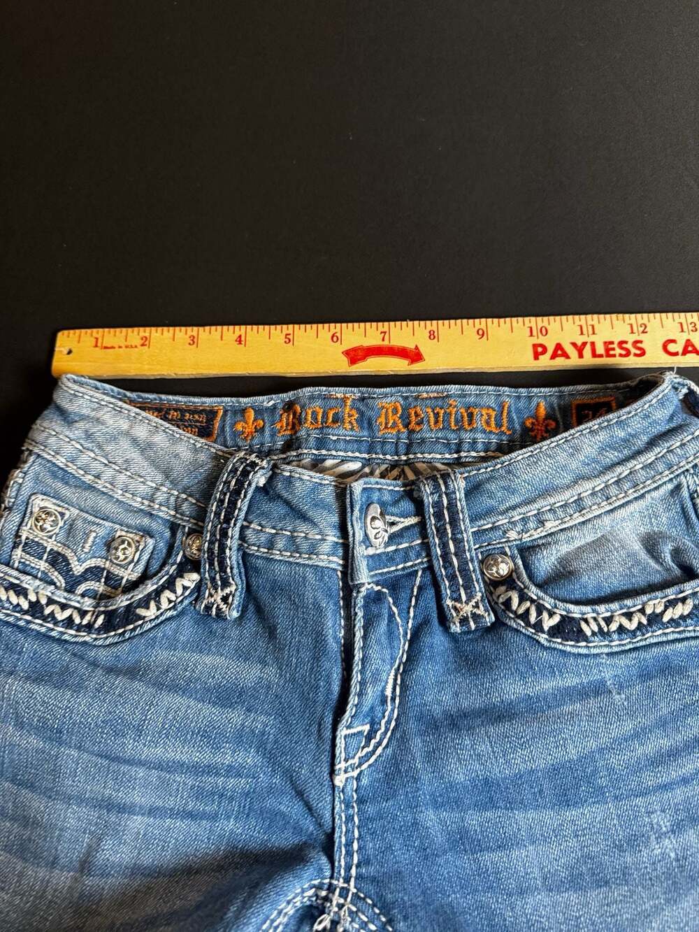 Vintage Rock Revival Abbie Bootcut Jeans Size 24 - Picture 6 of 8